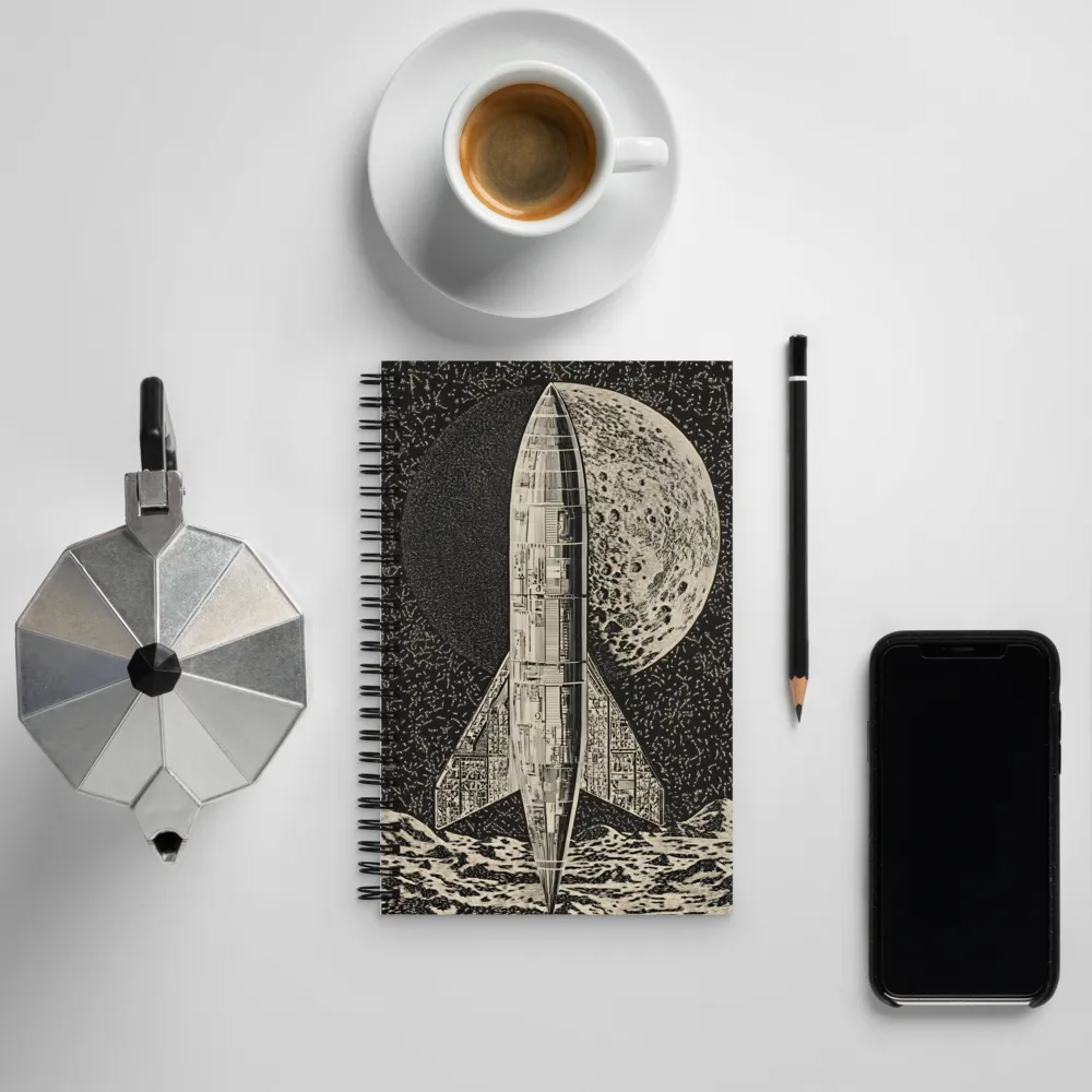 Journey to the Moon | Spiral Notebook