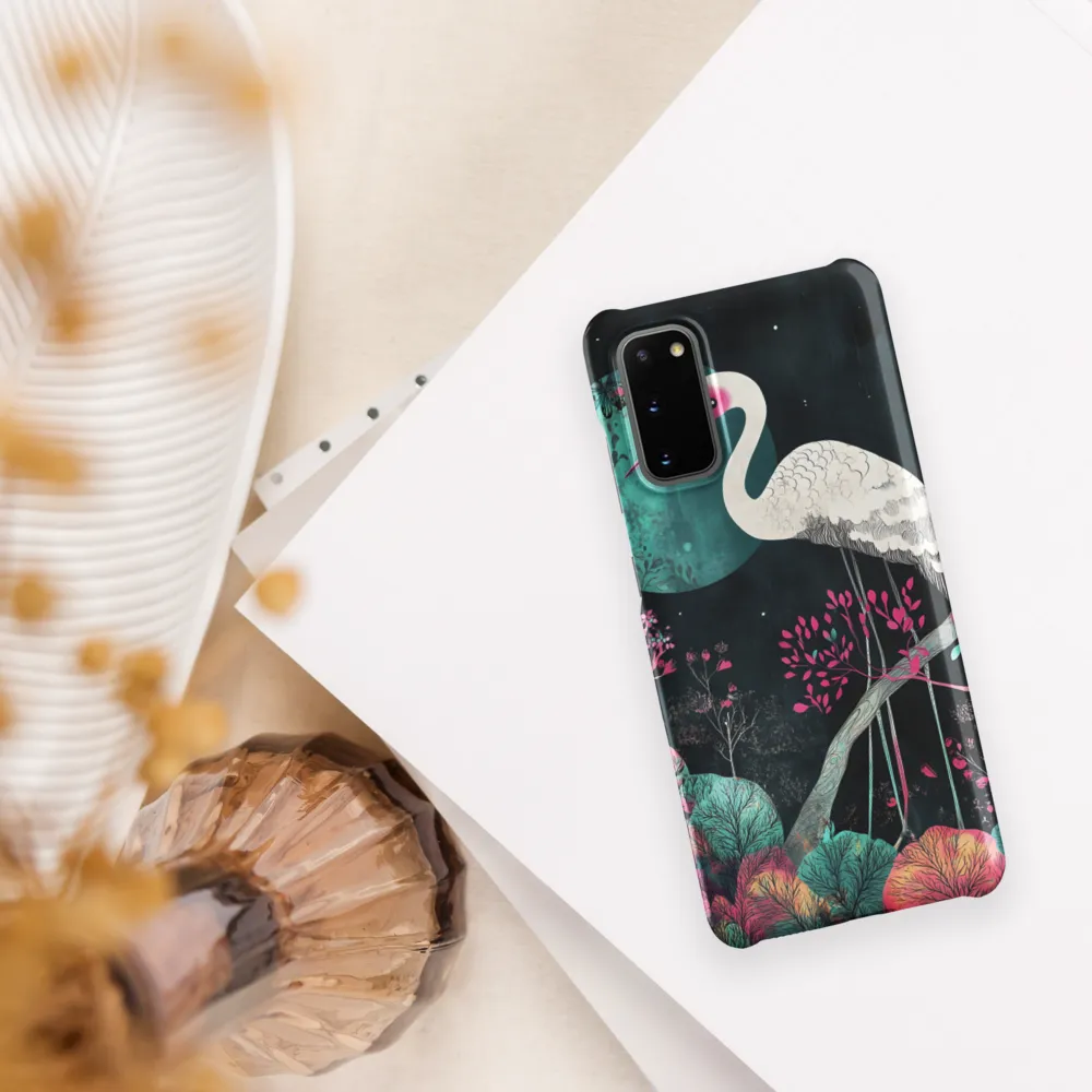 Ethereal Presence: Heron in a Floral Dreamscape