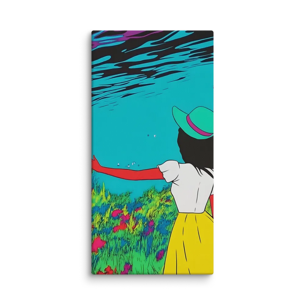 Whimsical Encounter | Canvas | 16″×32″
