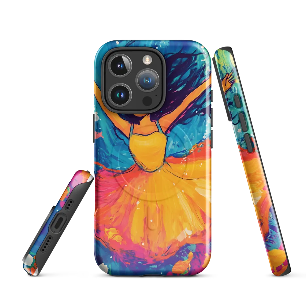 Dancing Through the Waves | Phone Case |  16 Pro | MagSafe® Tough Case | Glossy