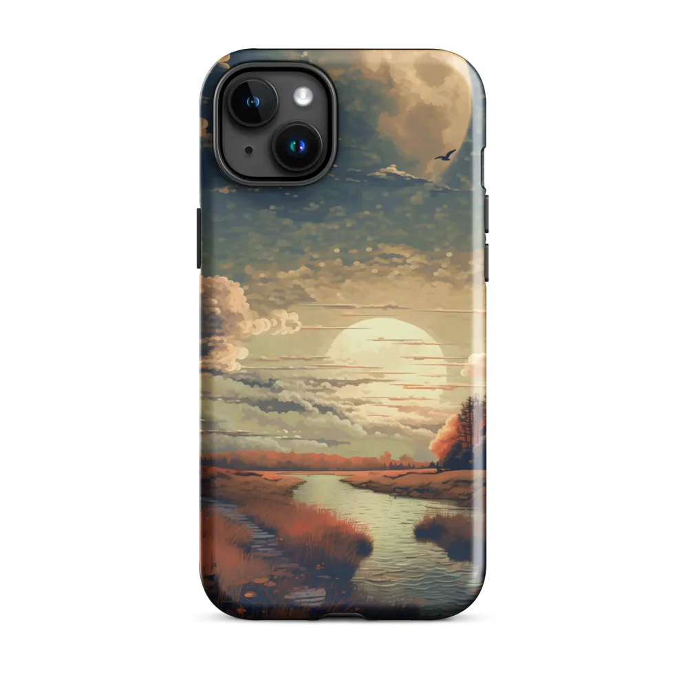 Whispers of Dusk: A Tranquil River Landscape