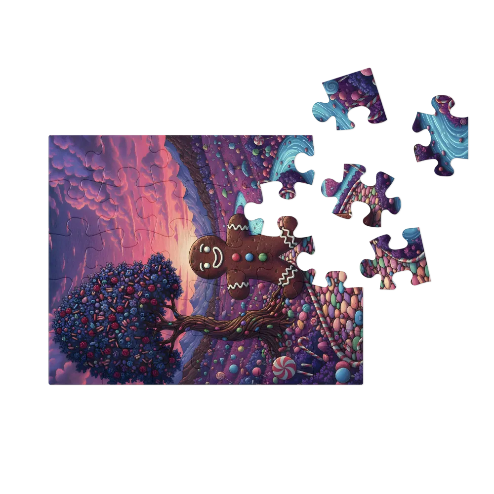 Gingerbread Dreamscape 
 Jigsaw Puzzle in Tin Box