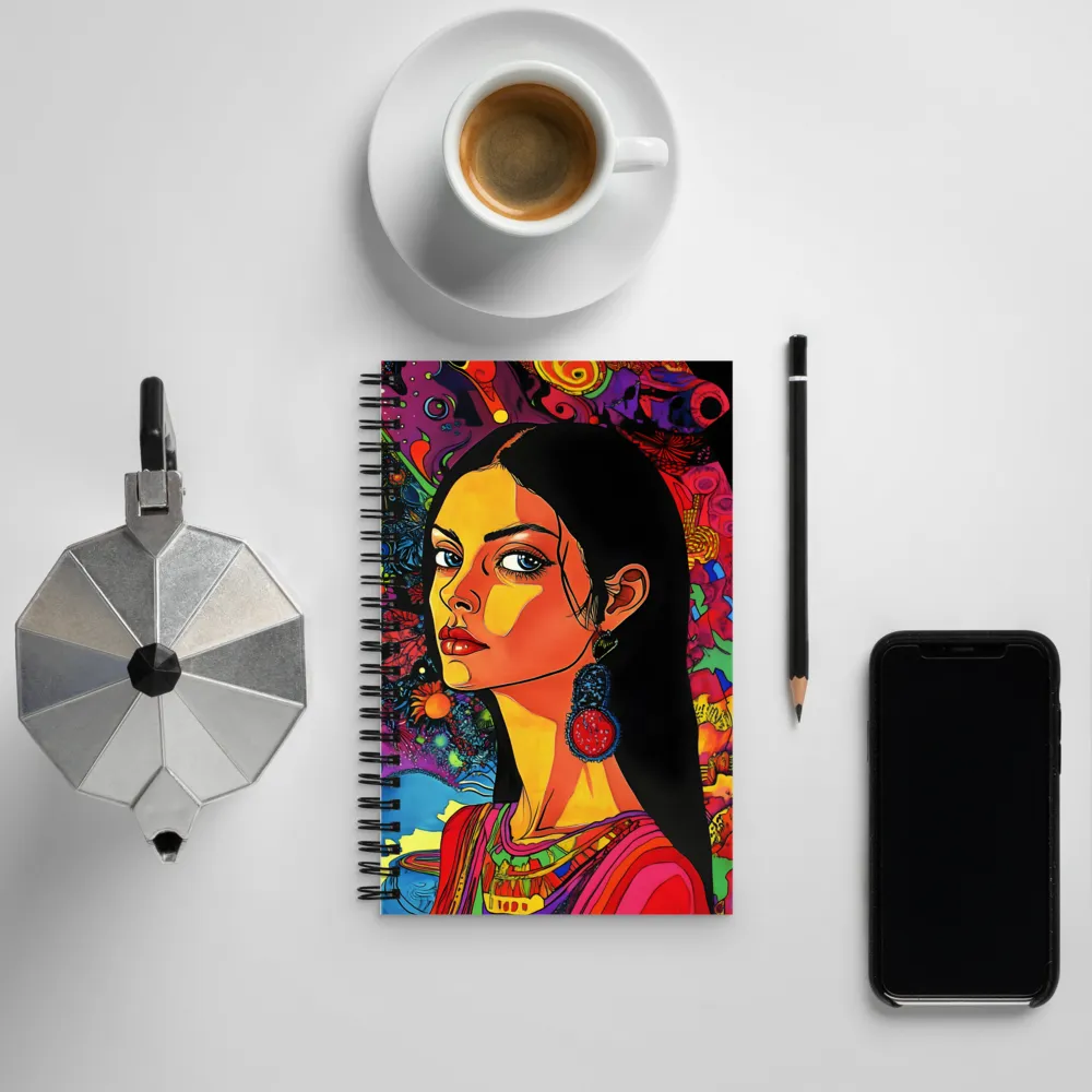 Ethereal Dreamscape in Vivid Colors | Spiral Notebook