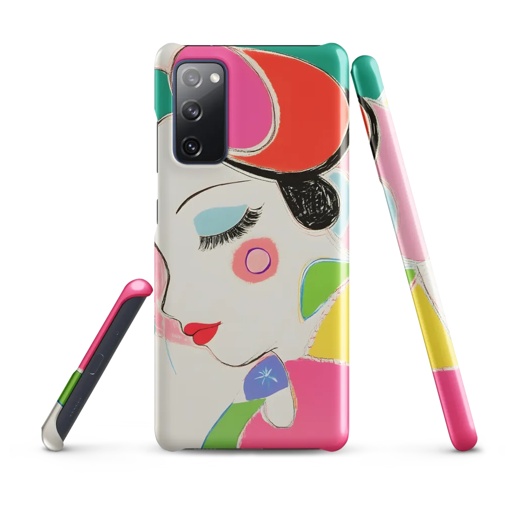 Whimsical Portrait in Colorful Abstraction