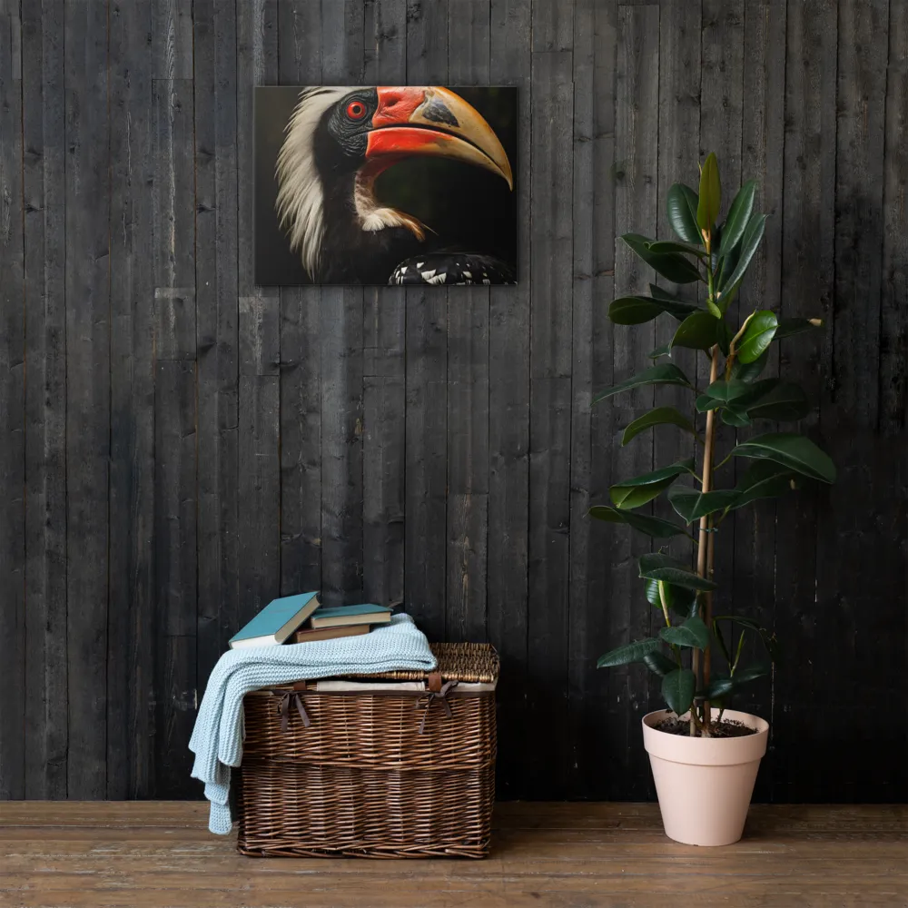 Majesty of the Hornbill | Thin Canvas | 18″×24″