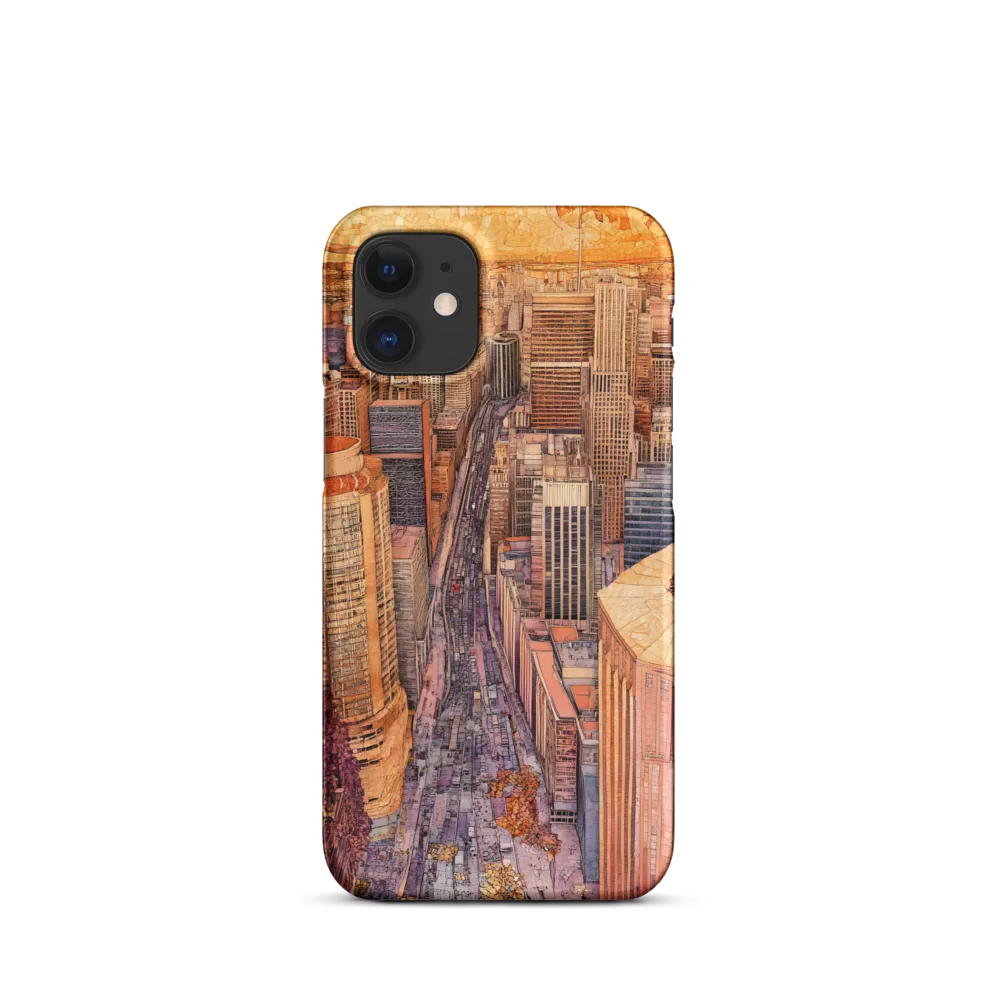 Mosaic Cityscape at Dusk