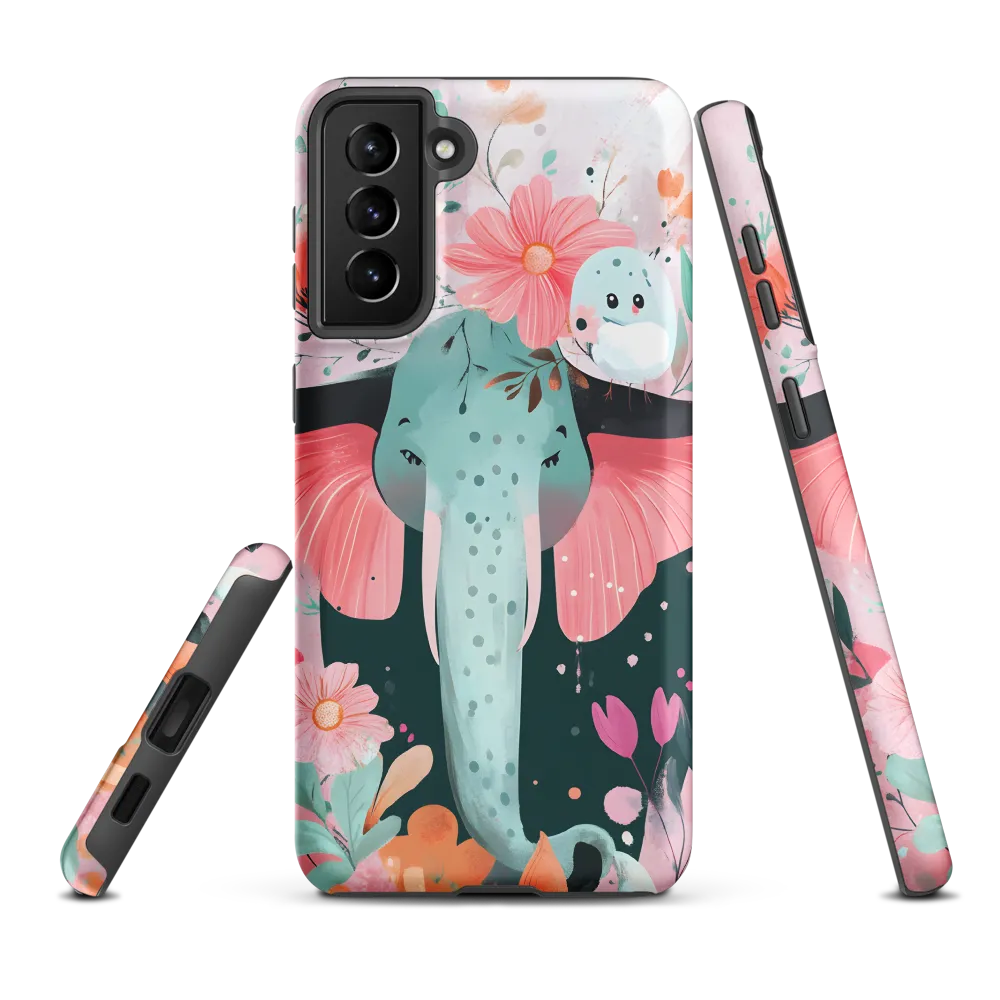 Whimsical Elephant in Bloom