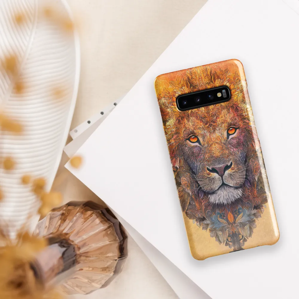 Royal Splendor: The Majestic Lion | Phone Case |  S10 Plus | Snap Case | Glossy