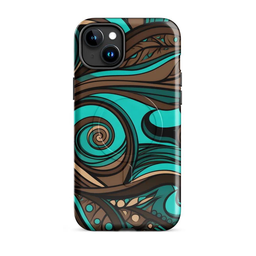 Fluctuating Currents | Phone Case |  15 Plus | MagSafe® Tough Case | Glossy