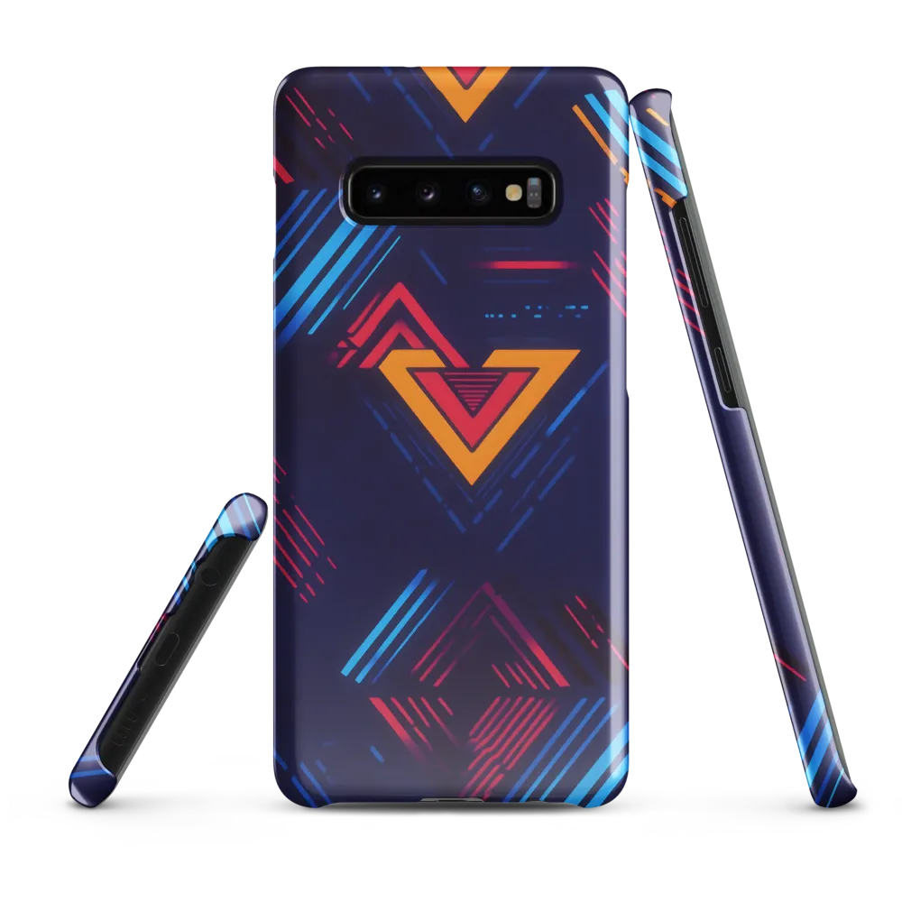 Dynamic Geometric Symphony | Phone Case |  S10 Plus | Snap Case | Glossy