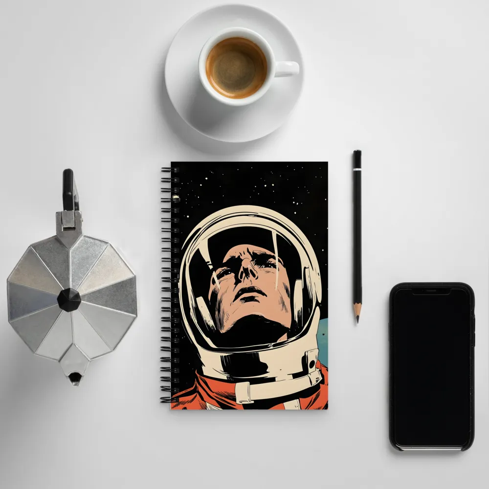 Gaze of the Astronaut | Spiral Notebook