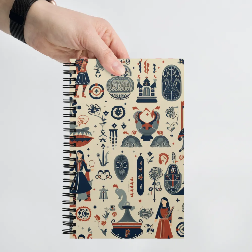 Tapestry of Myth and Whimsy | Spiral Notebook