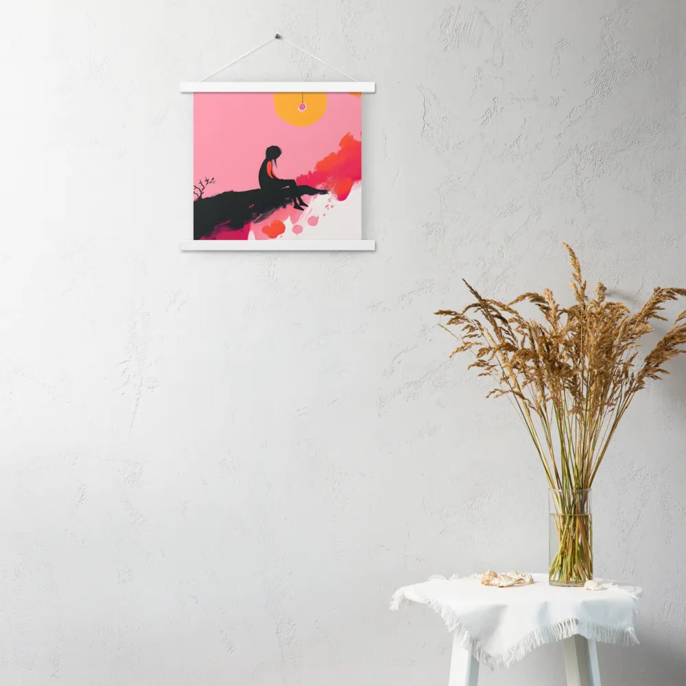 Whispers of the Sun | Poster With White Wood Hanger | 14″×14″