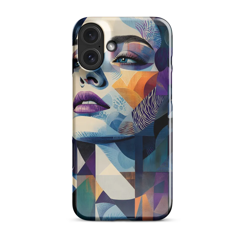 Fragmented Mystery: A Modern Portrait | Phone Case |  16 Plus | Snap Case | Glossy