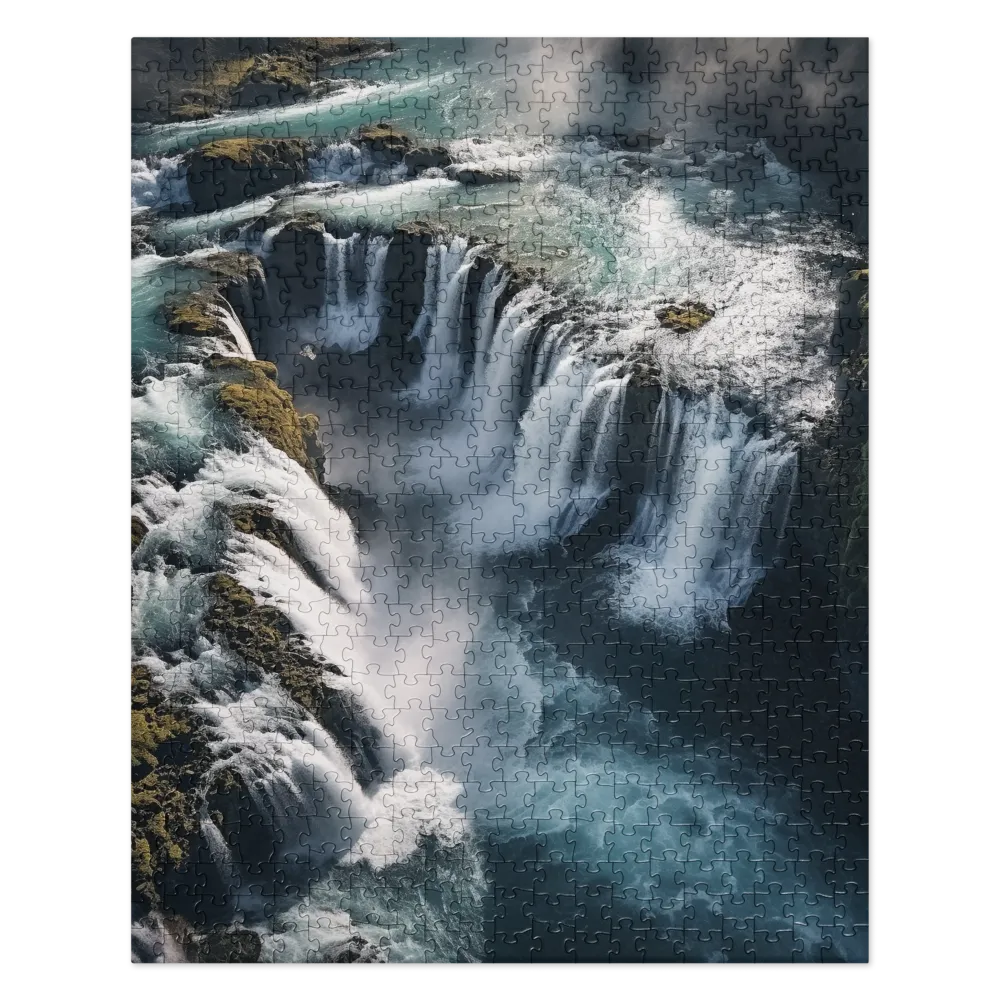 Ethereal Cascade: Nature's Power Revealed | Jigsaw Puzzle | 520 pieces