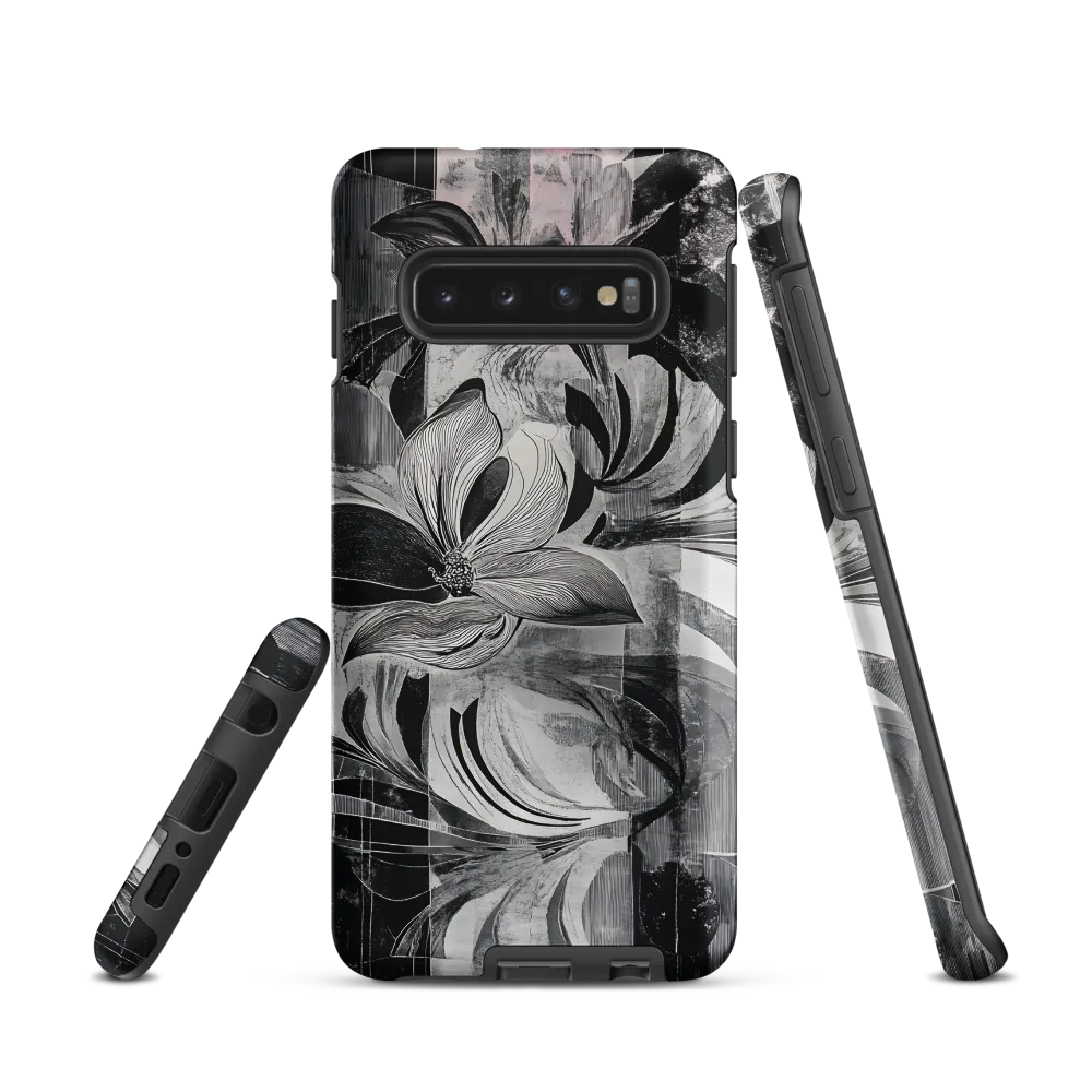 Floral Fusion in Monochrome