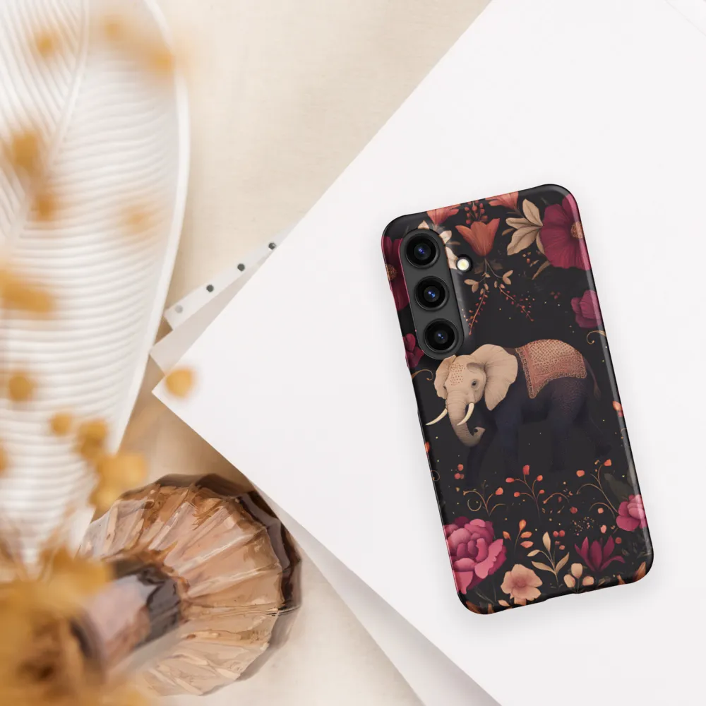 Whispers of the Wild: Elephants and Blooms