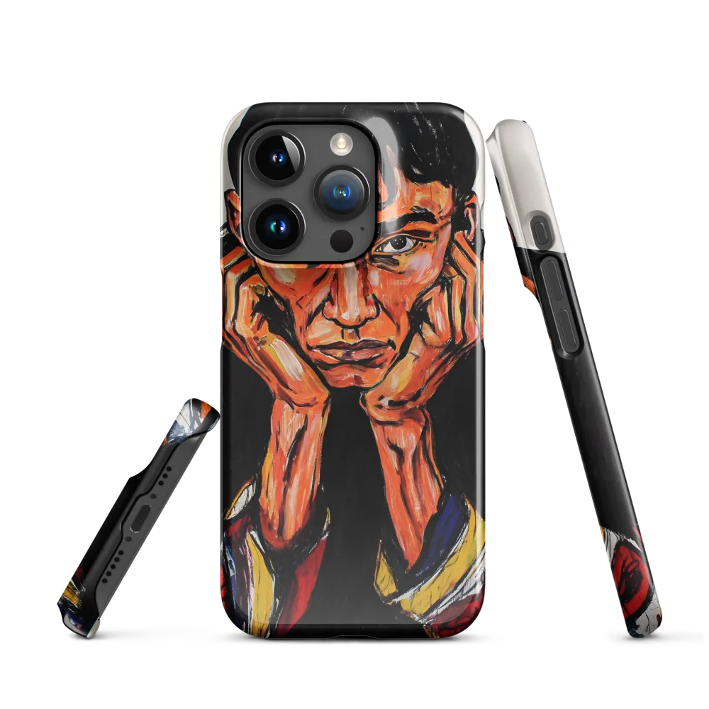 Contemplative Intensity: An Expressionist Portrait