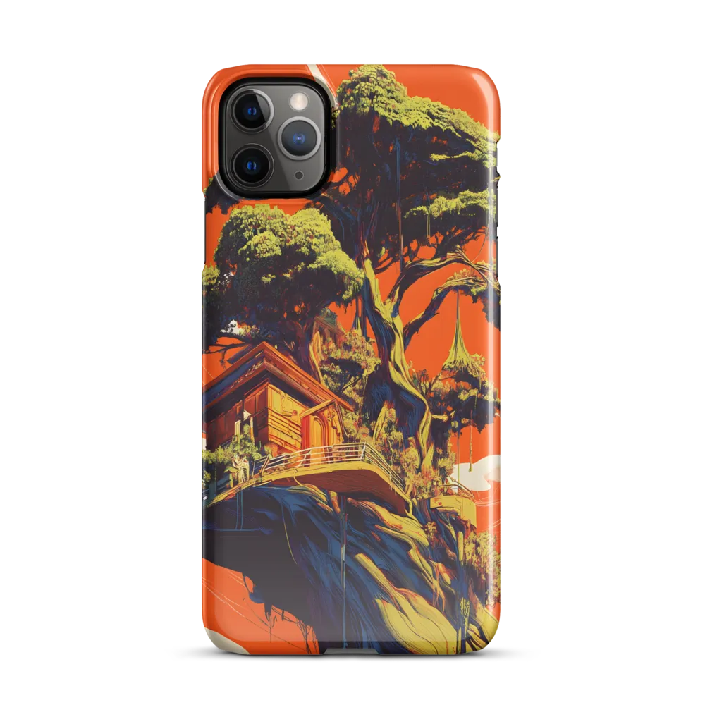 Soaring Sanctuary: The Surreal Treehouse | Phone Case |  11 Pro Max | Snap Case | Glossy