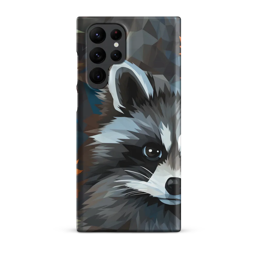 Whispers of Autumn: The Raccoon's Gaze | Phone Case |  S22 Ultra | Snap Case | Matte