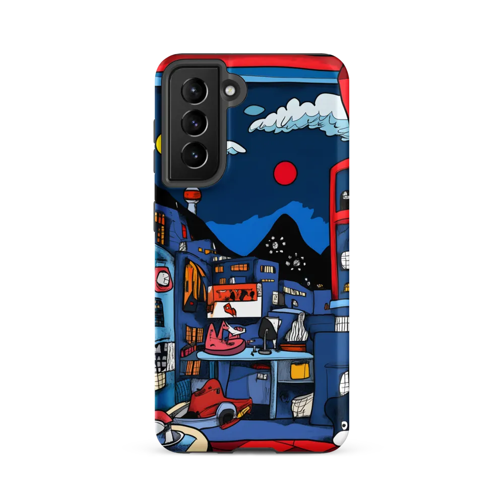 Whimsical Cityscape at Night