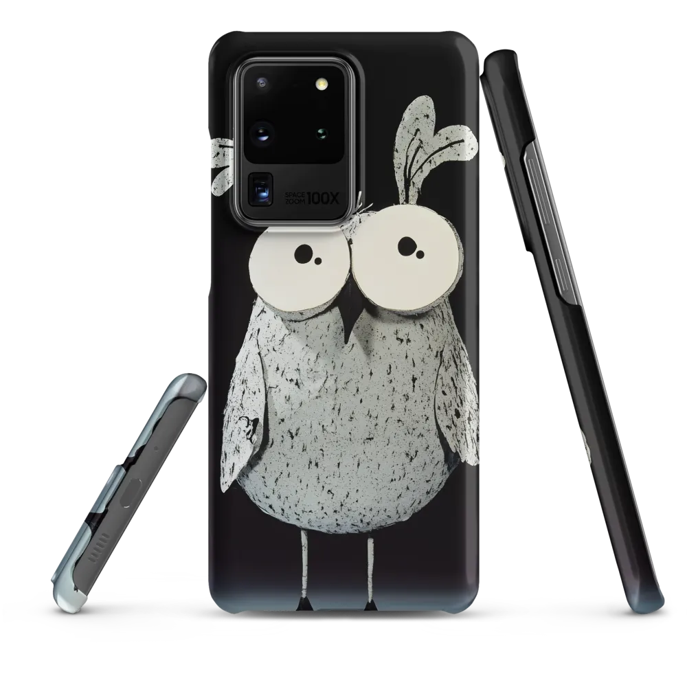 Whimsical Owl in Paper Cutout | Phone Case |  S20 Ultra | Snap Case | Matte