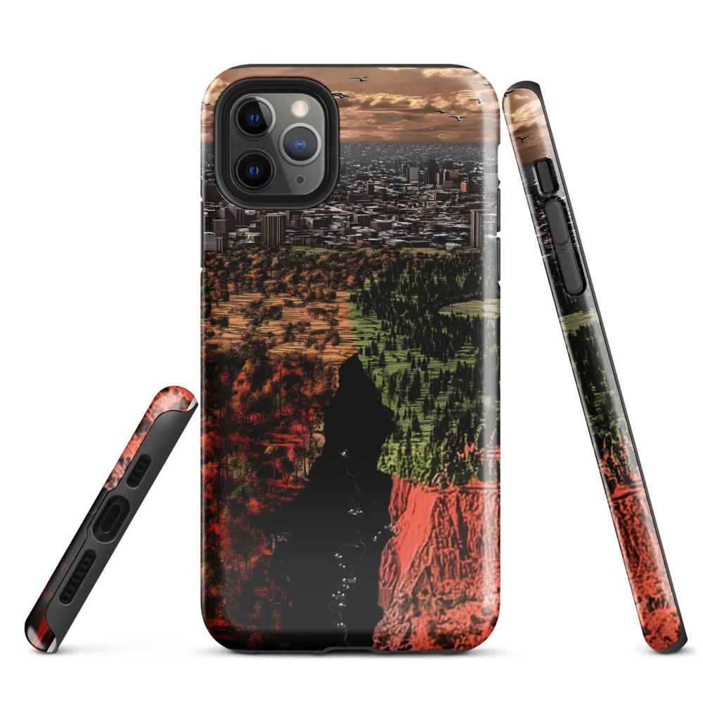 Harmony and Dissonance: A Landscape of Contrasts | Phone Case |  11 Pro Max | Tough Case | Glossy