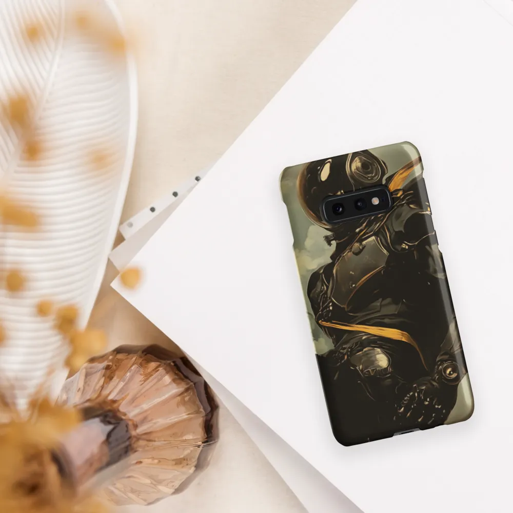 Ethereal Explorer: The Enigmatic Astronaut | Phone Case |  S10e | Snap Case | Matte