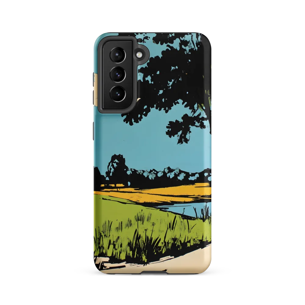 Vibrant Landscape in Pop Art Style