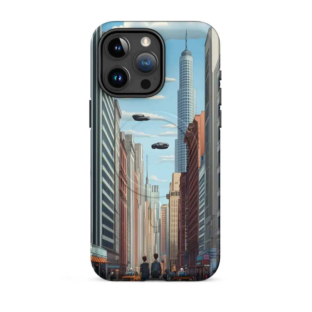 Futuristic Stroll through the Urban Skyline