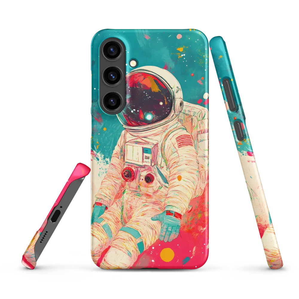 Cosmic Explorer: An Astronaut's Journey | Phone Case |  S24 Plus | Snap Case | Matte
