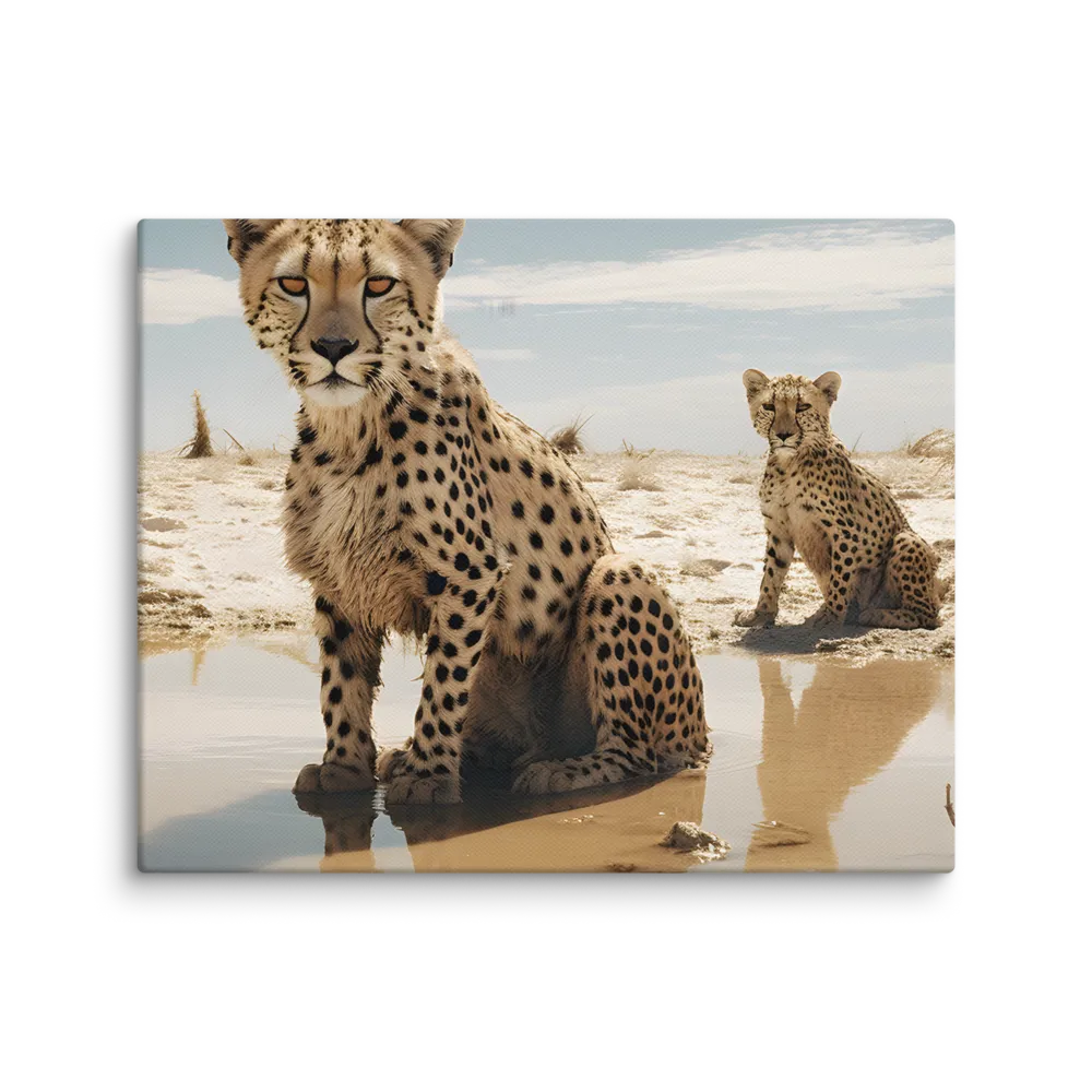 Silent Watchers of the Savanna | Canvas | 8″×10″