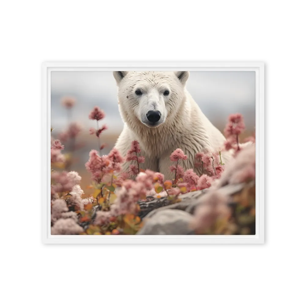 Curiosity Among Blooms: The Polar Bear