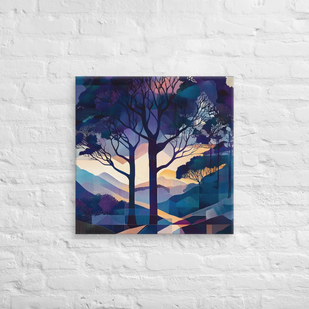 Tranquil Geometry: A Journey Through Color | Canvas | 24″×24″