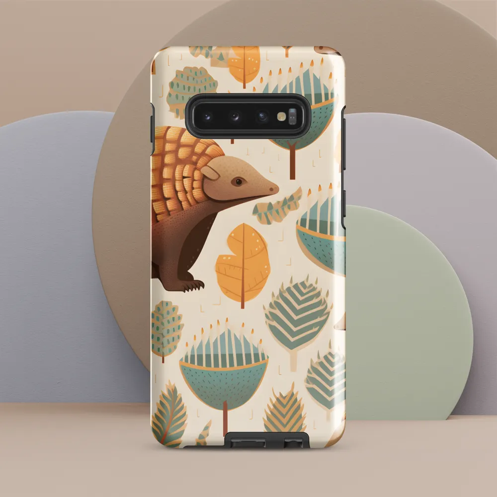 Pangolins in a Whimsical Habitat