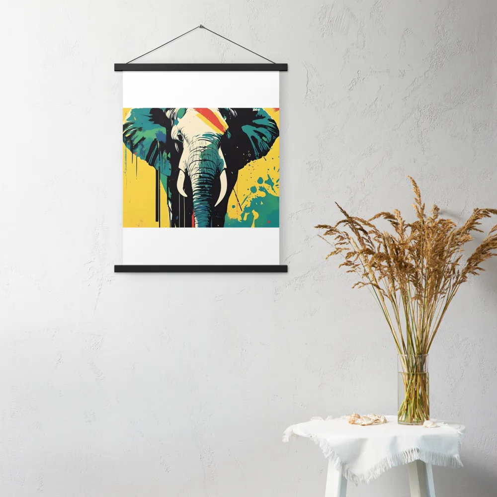 Elegance of the Wild: A Colorful Harmony | Poster With Black Wood Hanger | 18″×24″