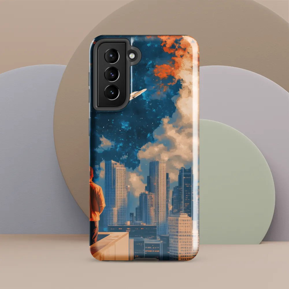 Cosmic Curiosity: A Glimpse into the Future | Phone Case |  S21 | Tough Case | Glossy