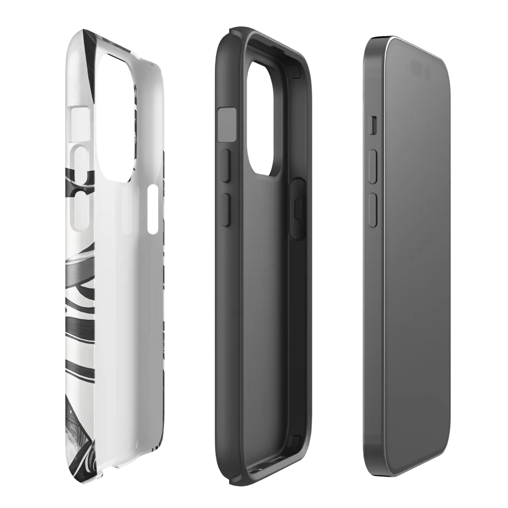 Fluid Grace: The Dance of Shadows | Phone Case |  14 Pro | Tough Case | Glossy