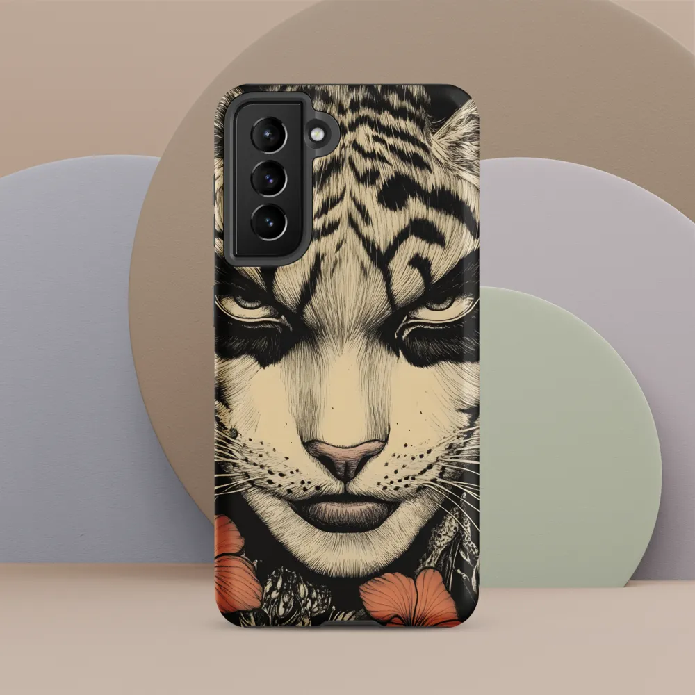 Feline Majesty: The Human-Leopard Connection | Phone Case |  S21 | Tough Case | Matte