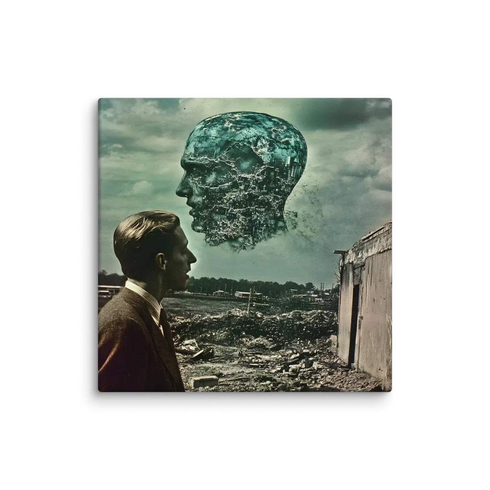 Ethereal Reflections: Identity in a Fragmented World | Canvas | 18″×18″