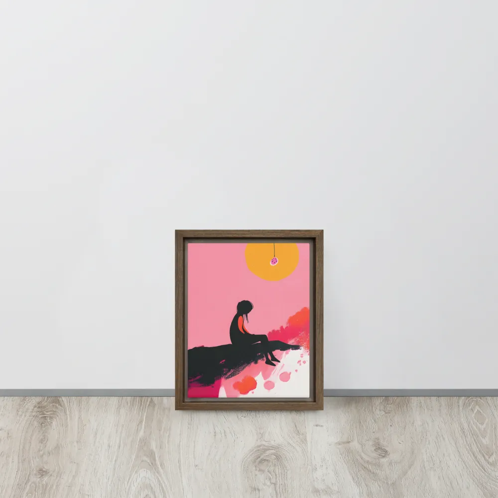 Whispers of the Sun | Canvas with Brown Frame | 8″×10″