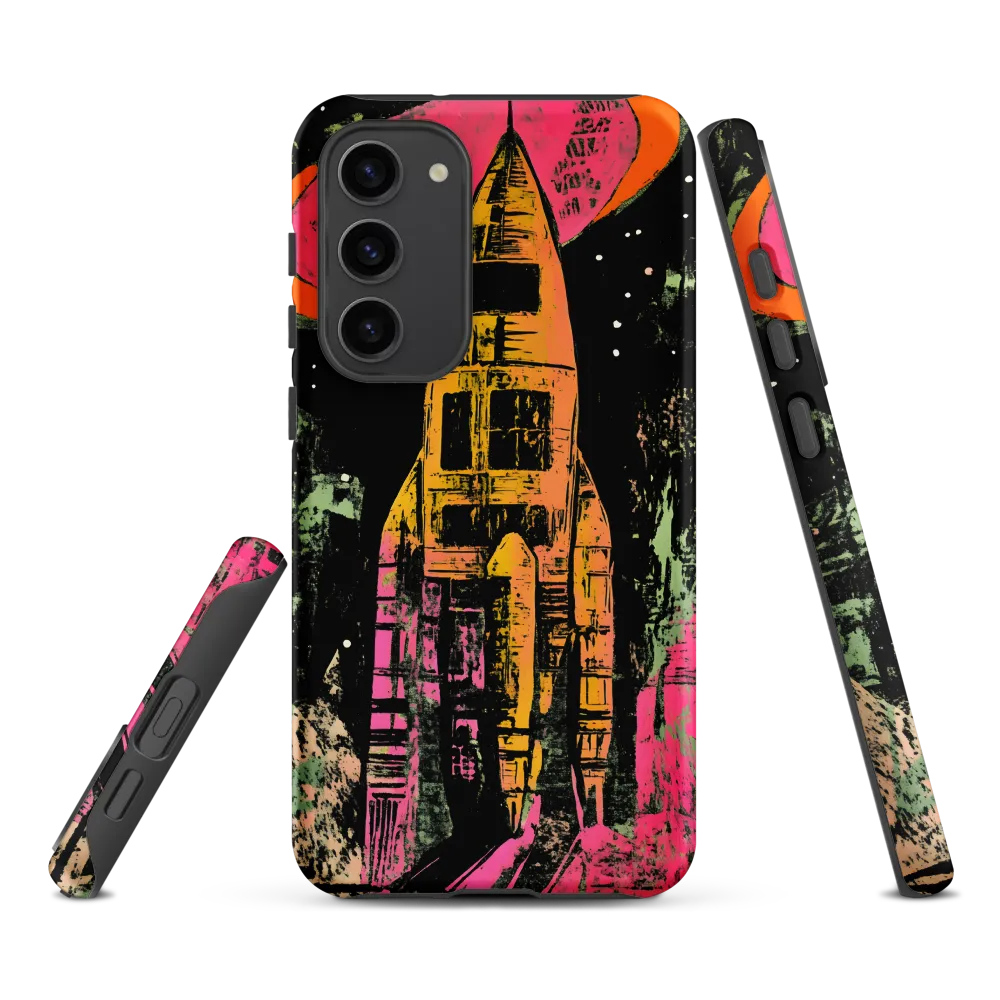 Cosmic Voyage: A Surreal Rocket Adventure