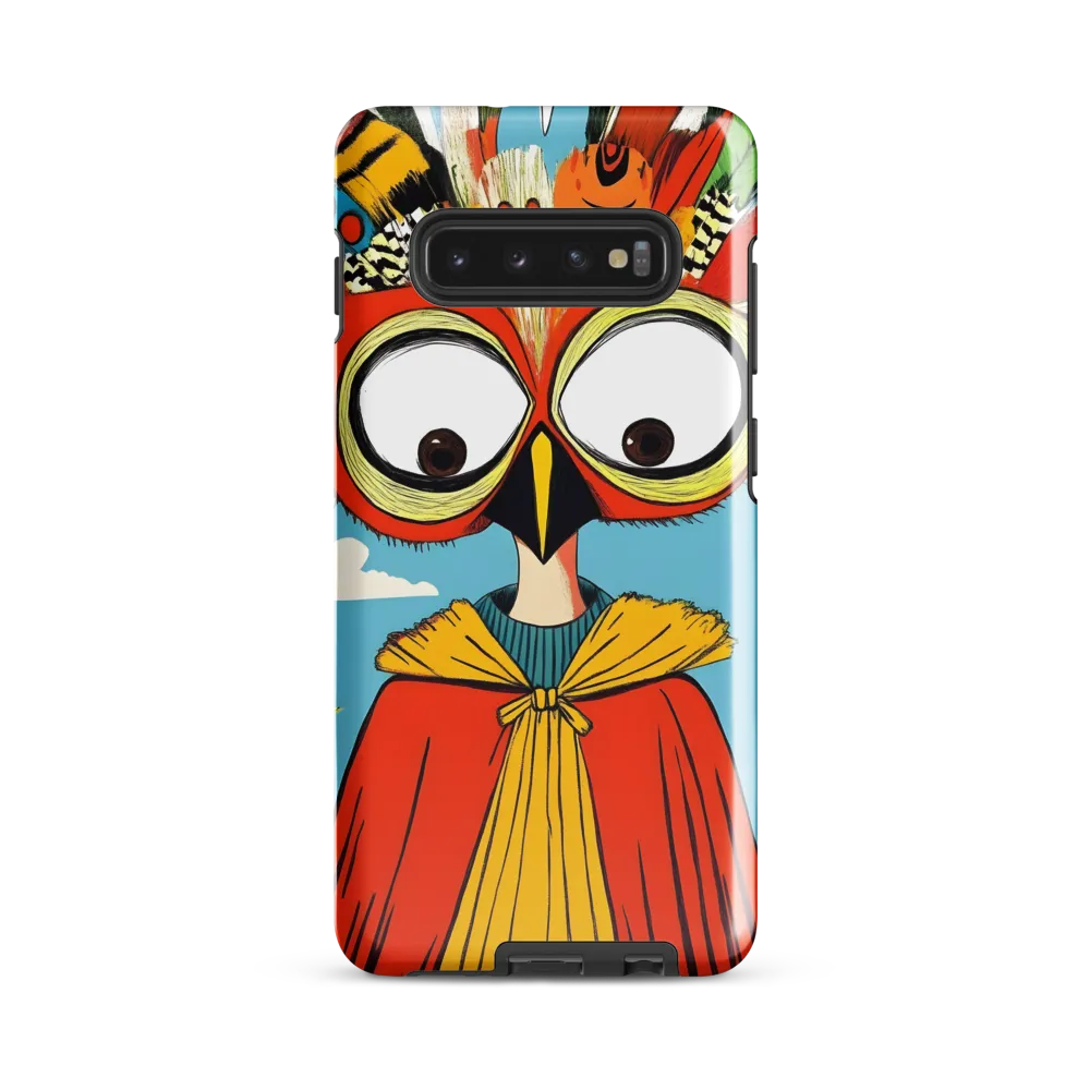 A Whimsical Encounter: The Owl-Human Fusion | Phone Case |  S10 Plus | Tough Case | Glossy