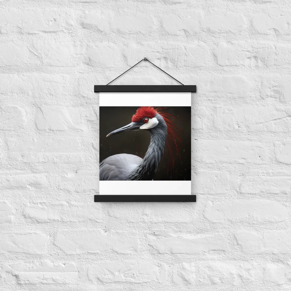 Ember-Crested Elegance | Poster With Black Wood Hanger | 11″×14″