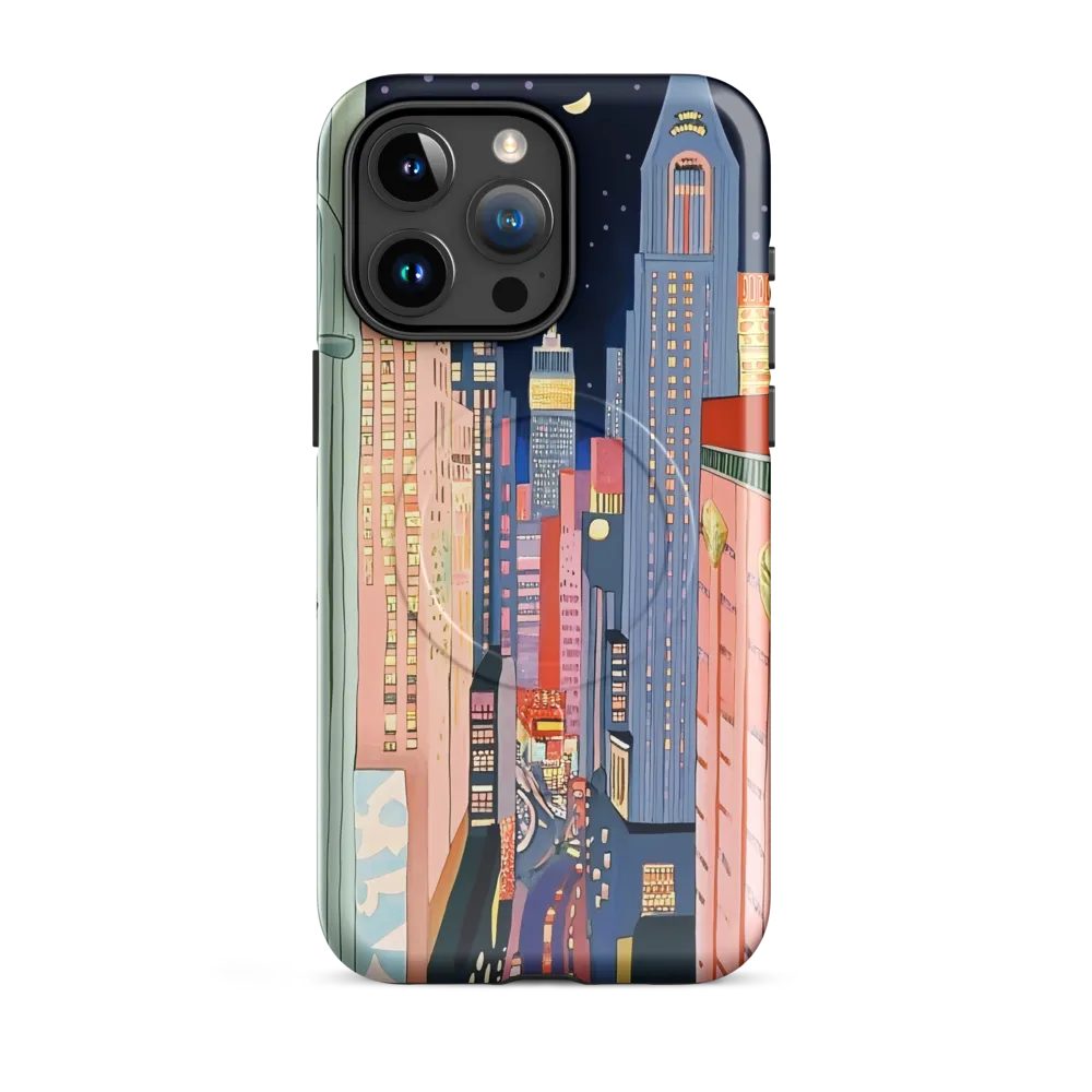 Urban Dreamscape: A Pop Art Night | Phone Case |  15 Pro Max | MagSafe® Tough Case | Glossy