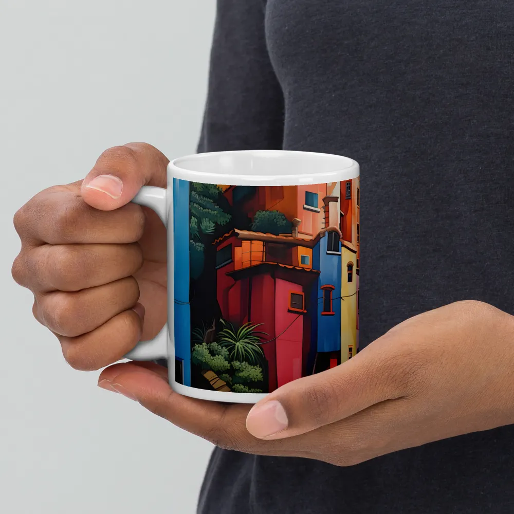 Whimsical Heights: A Vibrant Cityscape | Mugs | Multiple Sizes & Colors