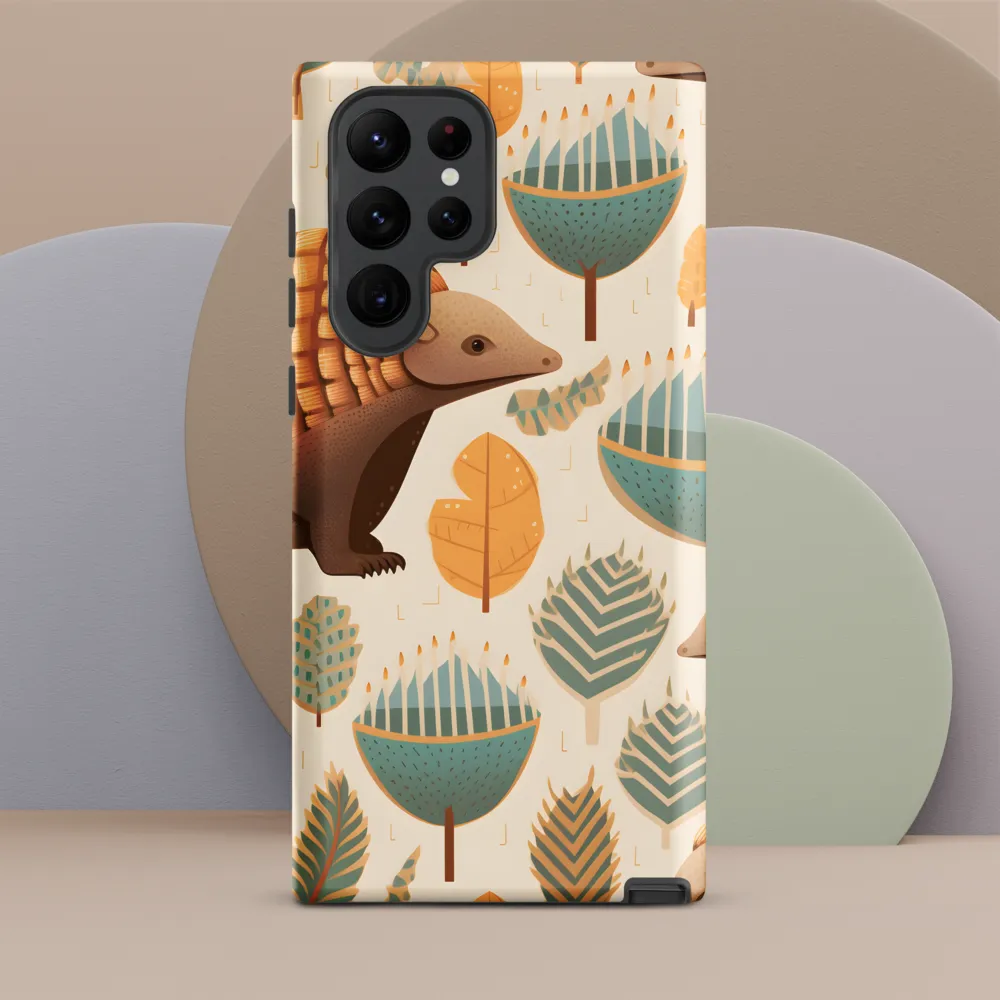 Pangolins in a Whimsical Habitat