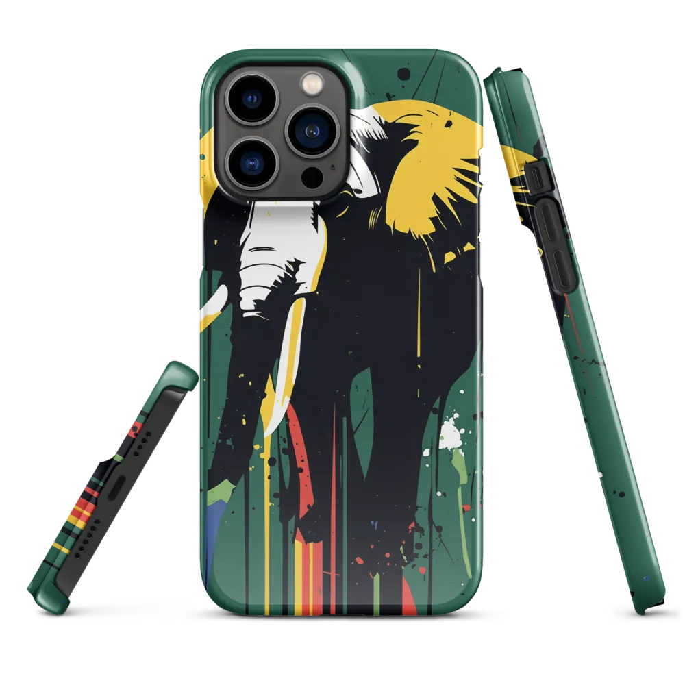 Majestic Minimalism: The Colorful Elephant