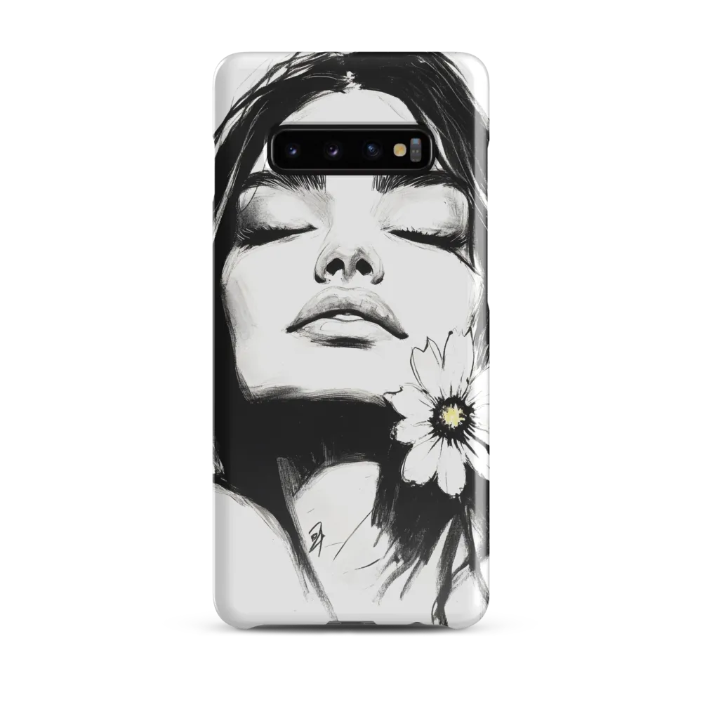 Serenity in Ink | Phone Case |  S10 Plus | Snap Case | Glossy