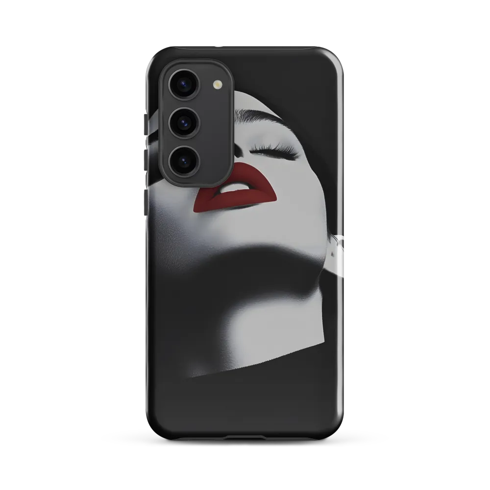 Noir Ascent — Portrait in Red
